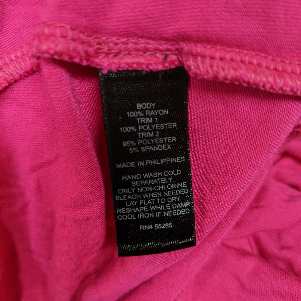 Express Ruffle Halter Top, Pink | Size S - Picture 6 of 7